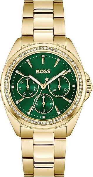 BOSS Multifunktionsuhr ATEA 1502714, Quarzuhr, Damenuhr, Armbanduhr, Glaskr günstig online kaufen