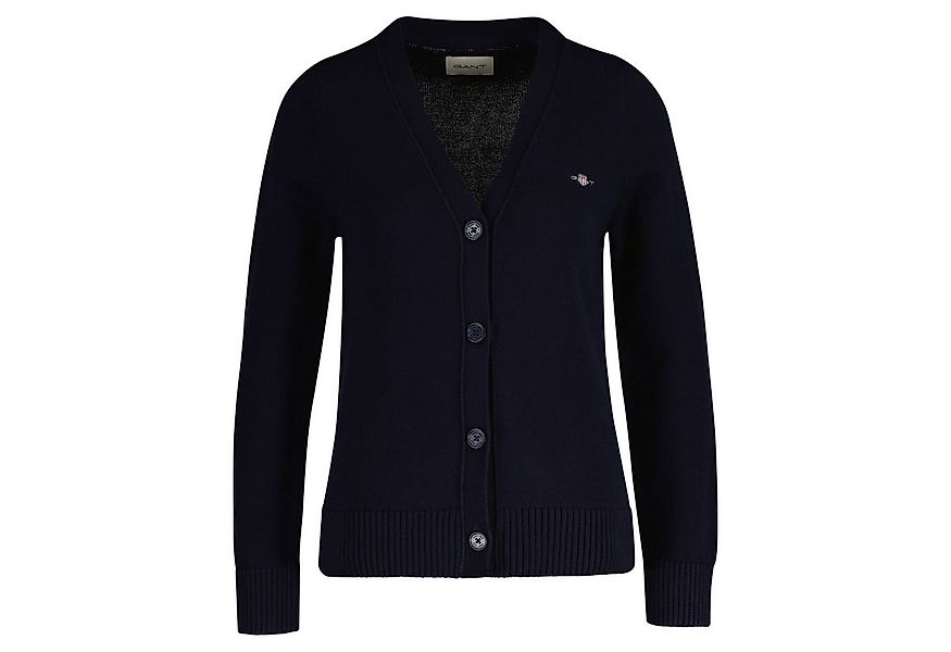 Gant Sweater Damen Strickjacke Baumwolle CLASSIC COTTON C-NECK günstig online kaufen