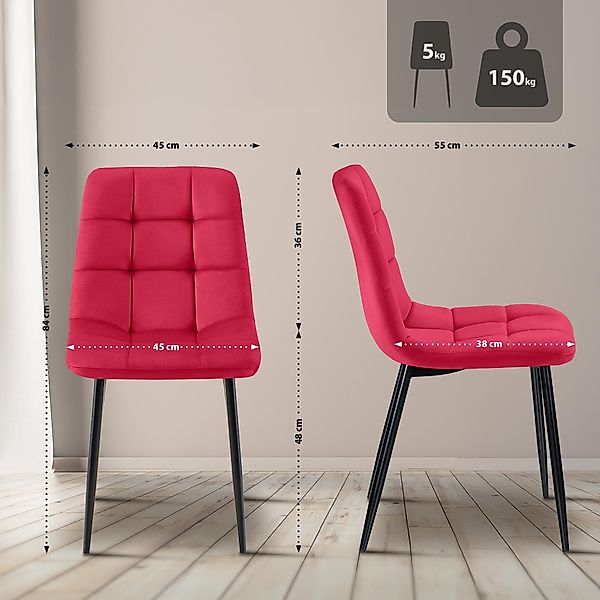 CLP Esszimmerstuhl Tilde (4er Set), mit günstig online kaufen