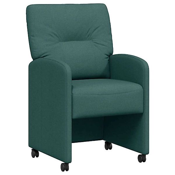 vidaXL Esszimmerstühle mit Rollen 2 Stk Dunkelgrün 57 x 67 x 95 cm 42017852 günstig online kaufen