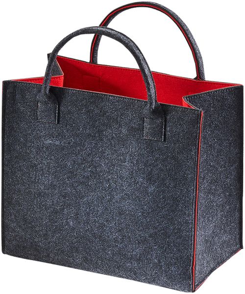 Kobolo Einkaufsshopper Filztasche außen grau meliert günstig online kaufen