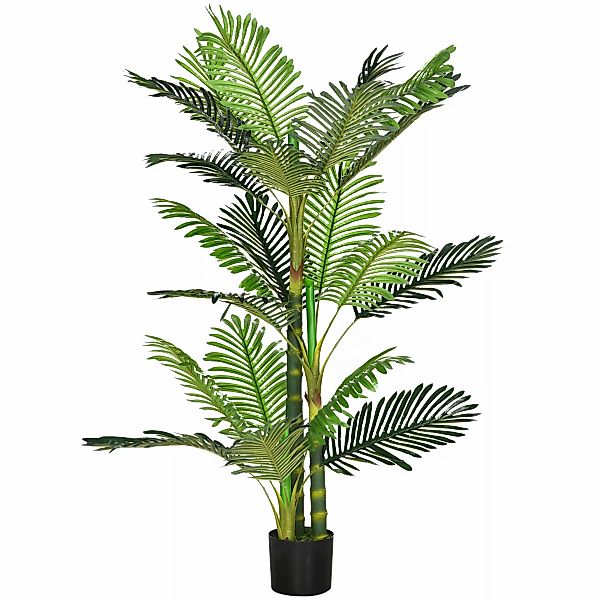 HOMCOM Künstliche Palme Kunstpflanze 150cm mit Zementfüllung für Innenberei günstig online kaufen