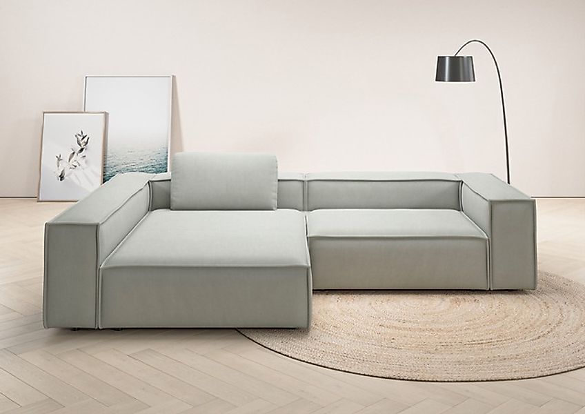 Places of Style Ecksofa »Watertown, moderne XXL L-Form, 306 cm breit«, Komf günstig online kaufen