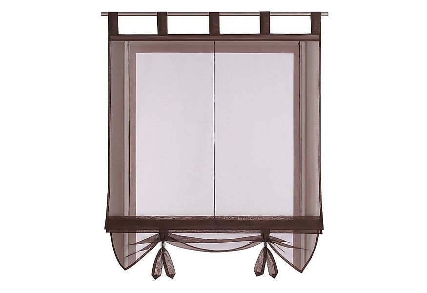 Joyswahl Raffrollo, mit Schlaufen, Bändchen am Saum, Uni Vorhänge Modern Vo günstig online kaufen