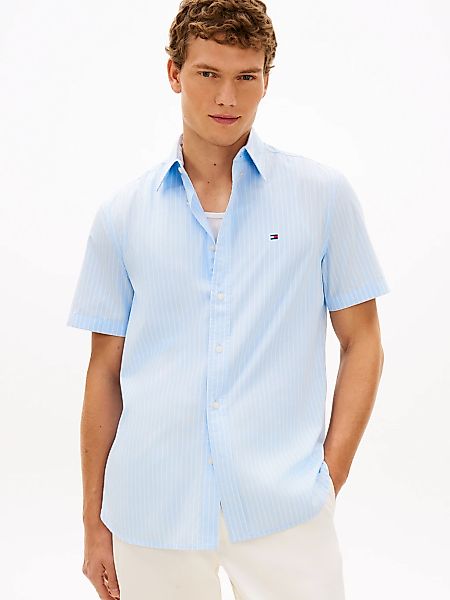 Tommy Hilfiger Kurzarmhemd "FLEX POPLIN" Regular fit mit Button-Down-Kragen günstig online kaufen