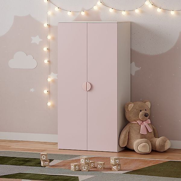 en.casa Kinderkleiderschrank »Sandnes« mit 2 Türen günstig online kaufen