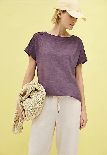 T-Shirt mit Knopfdetail günstig online kaufen