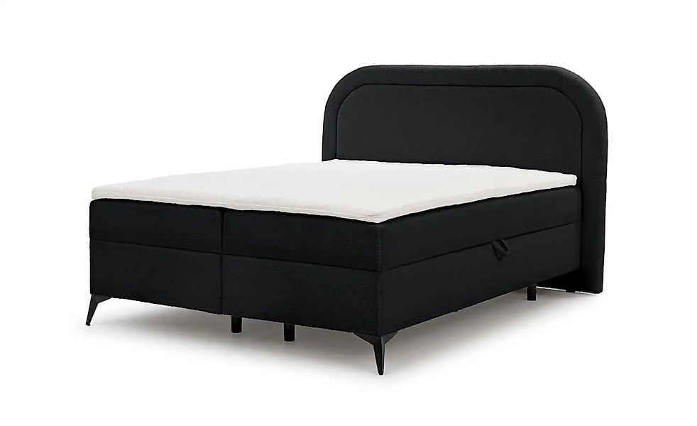 Boxspringbett   ¦ schwarz ¦ Maße (cm): B: 220 H: 120 Betten > Boxspringbett günstig online kaufen
