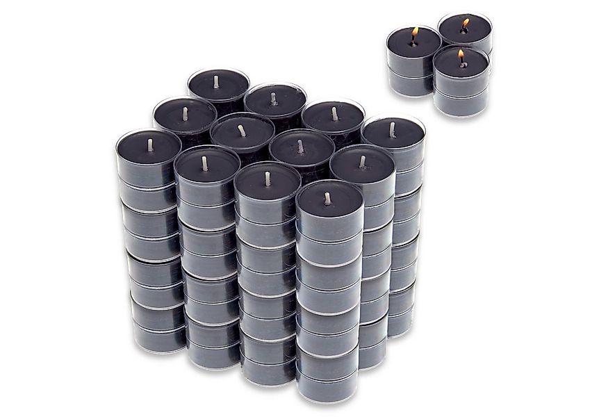 Candelo Teelicht 96er Set Duftteelichter Black Rose - 4 Std Brenndauer günstig online kaufen