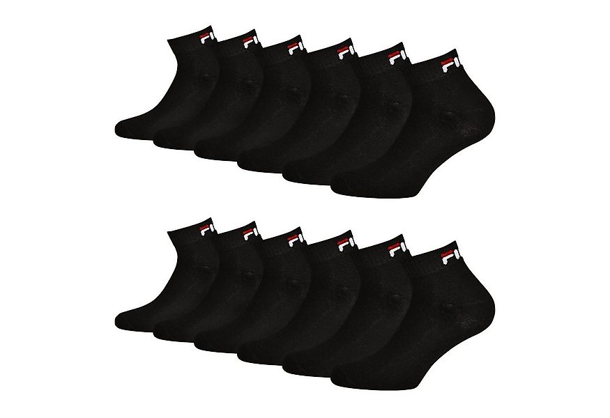 Fila Sportsocken Quarter Socken (6-Paar) mit weichem Rippbündchen günstig online kaufen