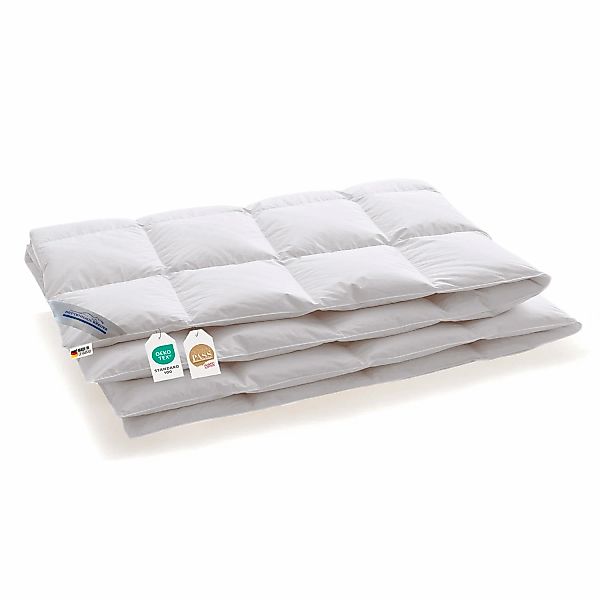 Daunendecke neue medium warme Daunen Klasse1 Bettdecke 135x200 540g günstig online kaufen