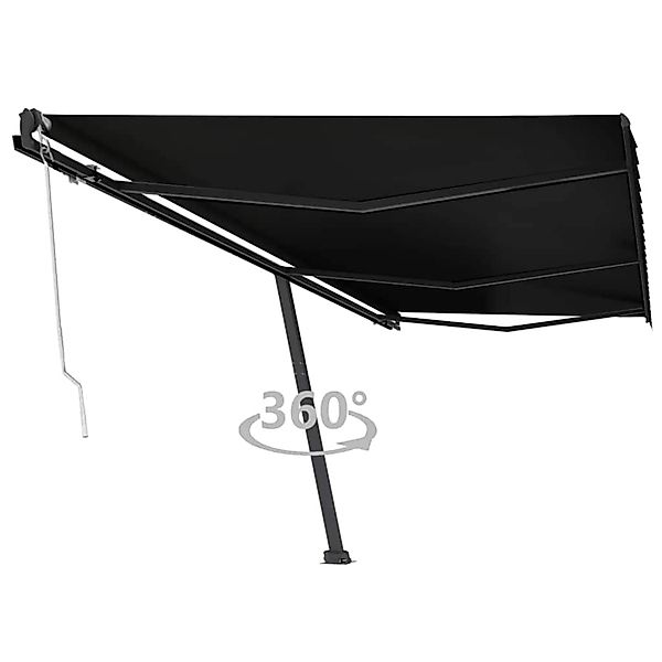furnicato Standmarkise Automatisch 600x300 cm Anthrazit günstig online kaufen