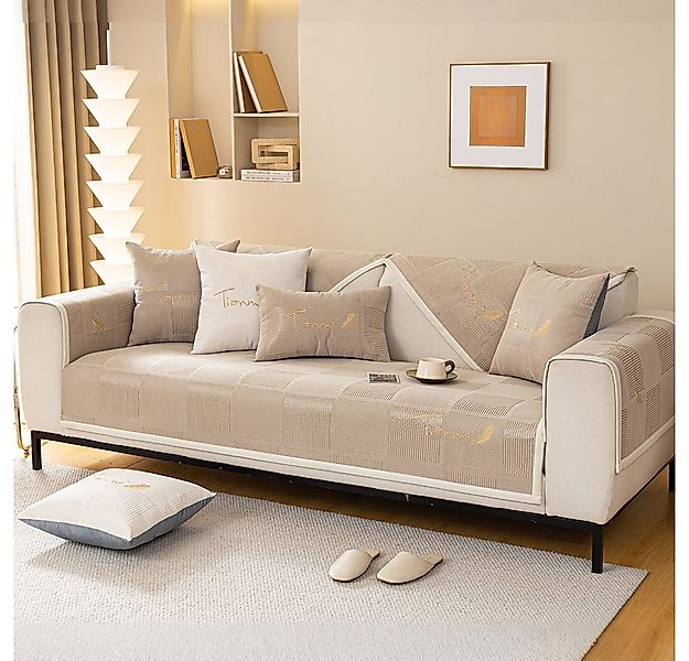 TUWENA Sofahusse Sofaschoner Rutschfest,Couch Überzug L Form 1/2/3/4 Sitzer günstig online kaufen