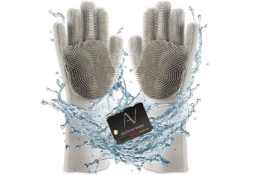 AVANA Reinigungshandschuh Silikon Spülhandschuhe mit Wash Scrubber Handschu günstig online kaufen