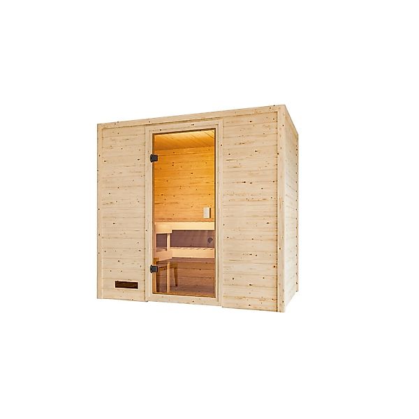 Chillroi Sauna Dorika Inklusive Saunaofen 3,6kW Integriert Steuerung günstig online kaufen