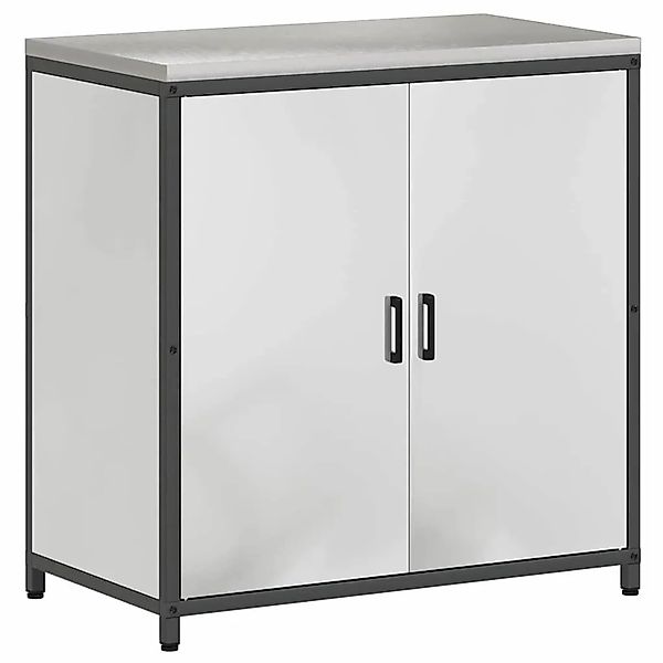 vidaXL Küchenaufbewahrung mit Regal Silber 60 x 50 x 92 cm Stahl 874987 günstig online kaufen