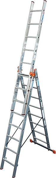 KRAUSE Vielzweckleiter "Tribilo" Alu, 3x8 Sprossen, Arbeitshöhe ca. 605 cm günstig online kaufen