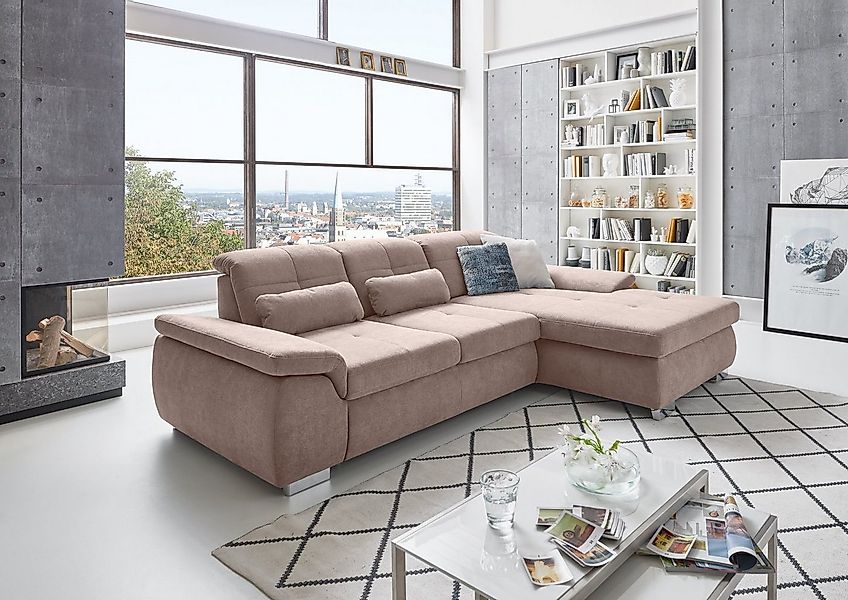 Die PlanBar Ecksofa "MP-IN16037 L-Form mit Federkern-Polsterung", mit Sitzt günstig online kaufen