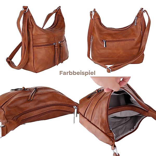 MIRROSI Schultertasche Damen Crossbody Bag, 35x25x11cm günstig online kaufen
