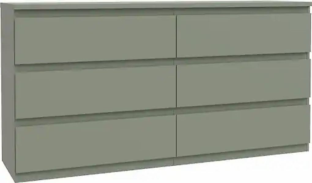 FORTE Kommode »Edmore« große Kommode, grifflose Front, Stauraum, 6 Schublad günstig online kaufen