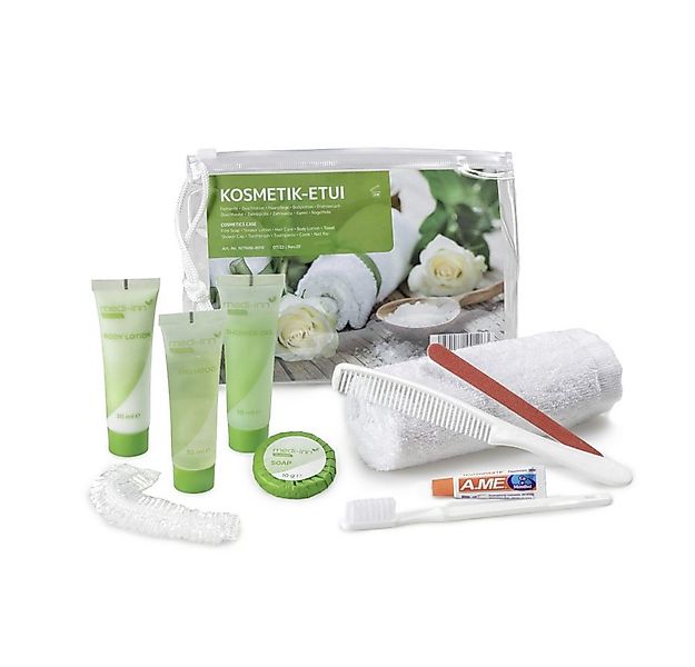 Medi-Inn Kosmetik-Set Kosmetik-Etui, mit Zipper, transparent, 10-teilig günstig online kaufen