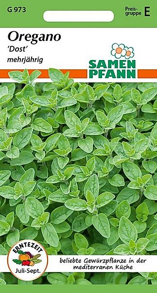 SAMEN PFANN Kräutersamen Oregano/Dost - Kräuter-Samen Gewürz Saatgut Samen, günstig online kaufen