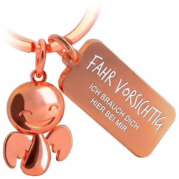 FABACH Schlüsselanhänger Schutzengel Happy mit Gravur günstig online kaufen