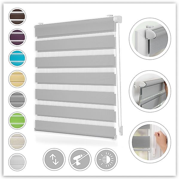 LICHTBLICK ORIGINAL Doppelrollo »Duo Rollo Klemmfix« Lichtschutz ohne Bohre günstig online kaufen