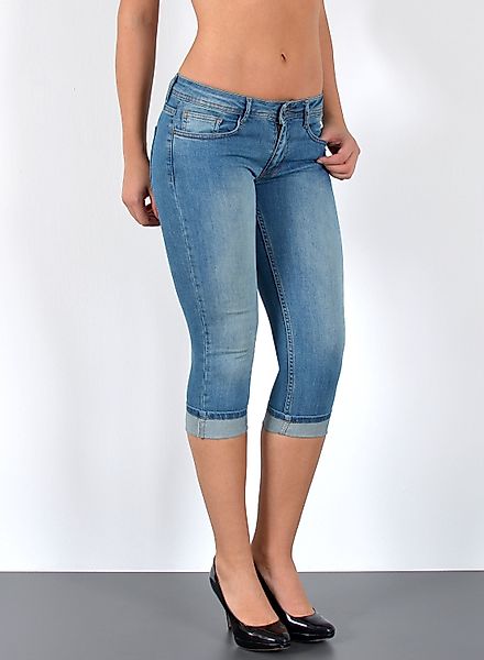ESRA Caprijeans Damen 3/4 Jeans Hüftjeans günstig online kaufen