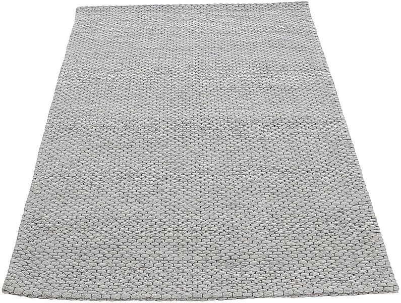 carpetfine Wollteppich »Sina, auch als Läufer«, rechteckig, 14 mm Höhe, Han günstig online kaufen