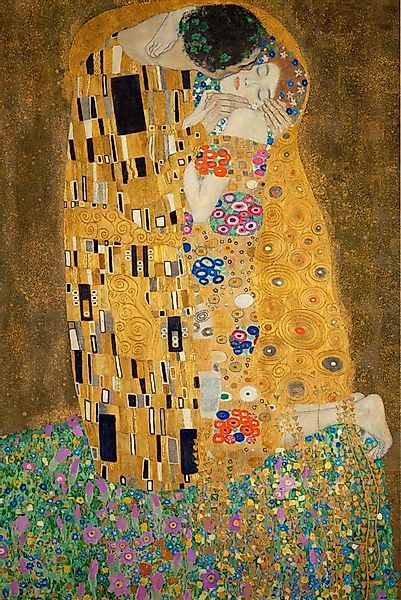 Reinders! Holzbild Deco Panel 60x90 Gustav Klimt - the kiss günstig online kaufen