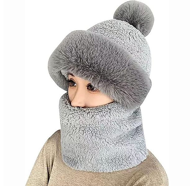 Coonoor Modeschal Damen Winter Winddichter Schal Hut 2 in 1 Frauen Schalmüt günstig online kaufen