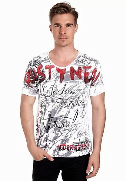 Rusty Neal T-Shirt mit aufwendigem Strass-Design günstig online kaufen