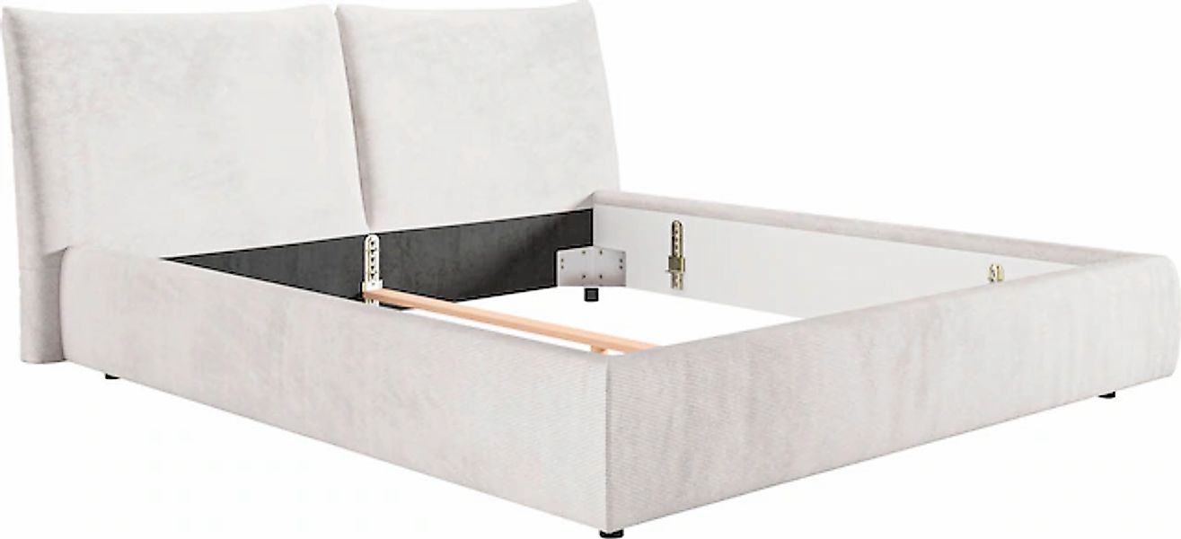 PLACES OF STYLE Polsterbett "Priora in 4 Breiten bis 200cm" auch in NaturLE günstig online kaufen