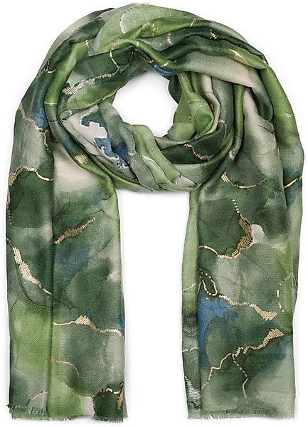 styleBREAKER Modeschal Schal Marmor Muster Metallic günstig online kaufen