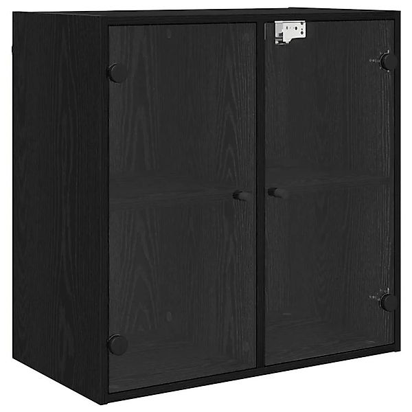 vidaXL Wandschrank Wandmontiert Schwarz Eichen-Optik 68 x 37 x 68,5 cm 8829 günstig online kaufen