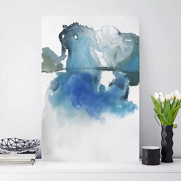 Leinwandbild Abstrakt - Hochformat Gletscherschmelze I günstig online kaufen