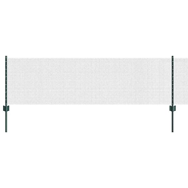 vidaXL Zaun mit Pfosten Grün 0,6 x 10 m Stahl und PVC 3336436 günstig online kaufen