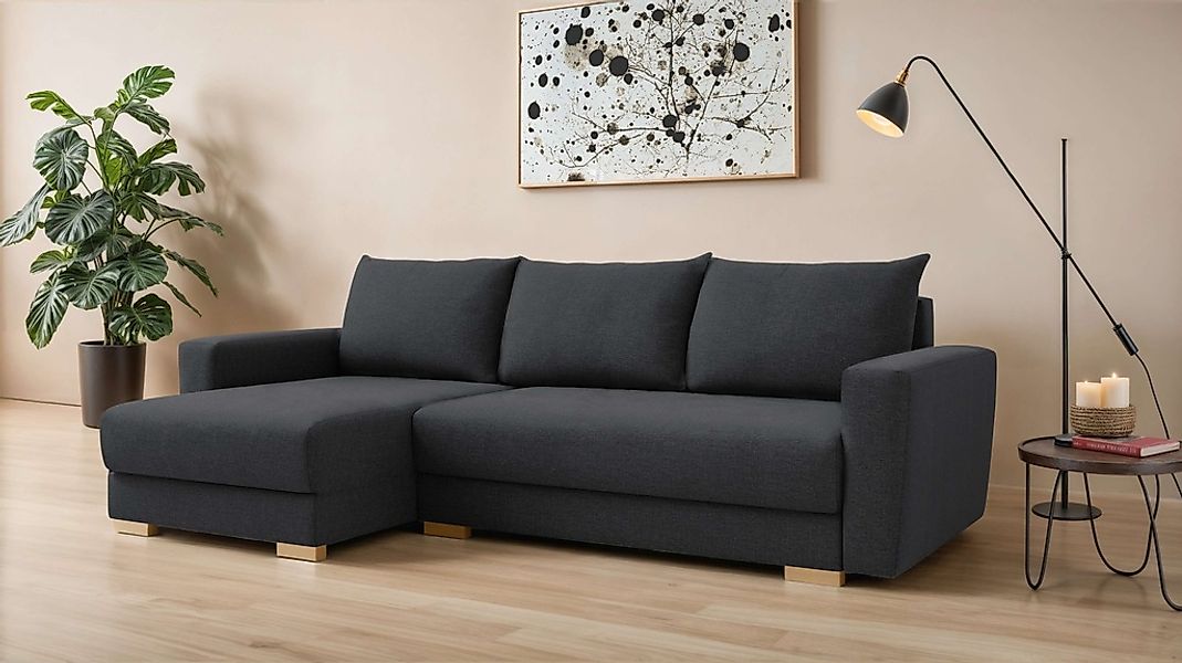 INOSIGN Ecksofa "MAGHERA universell Schlafsofa mit Bettkasten, Maße B/T/H: günstig online kaufen