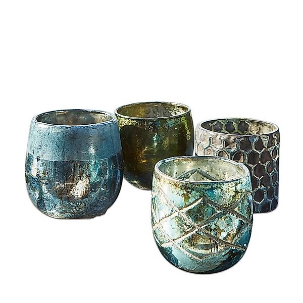 Mirabeau Windlicht Windlicht 4er Set Marine günstig online kaufen