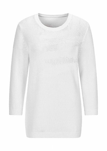 GOLDNER Rundhalspullover "Baumwollpullover mit Struktur" modischer Struktur günstig online kaufen