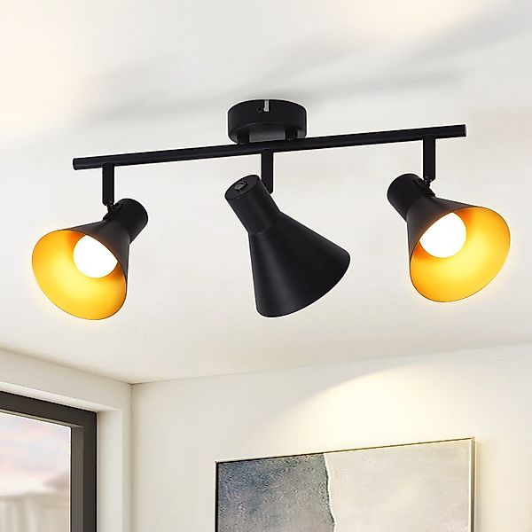 ZMH Deckenleuchte Deckenstrahler Schwarz Deckenlampen E14 günstig online kaufen