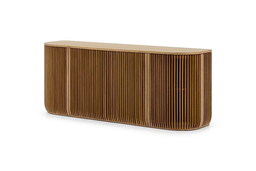 Woodek Design Sideboard FRANZ aus massiver Eiche und Eichenfurnier, natur m günstig online kaufen