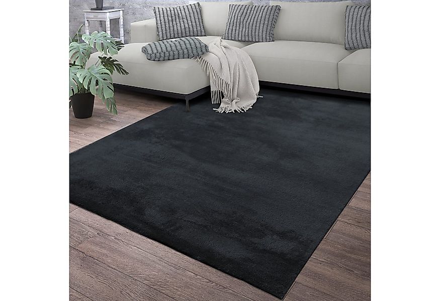 TT Home Teppich, Rechteckig, Höhe: 14 mm, Wohnzimmer Kurzflor Einfarbig Mod günstig online kaufen