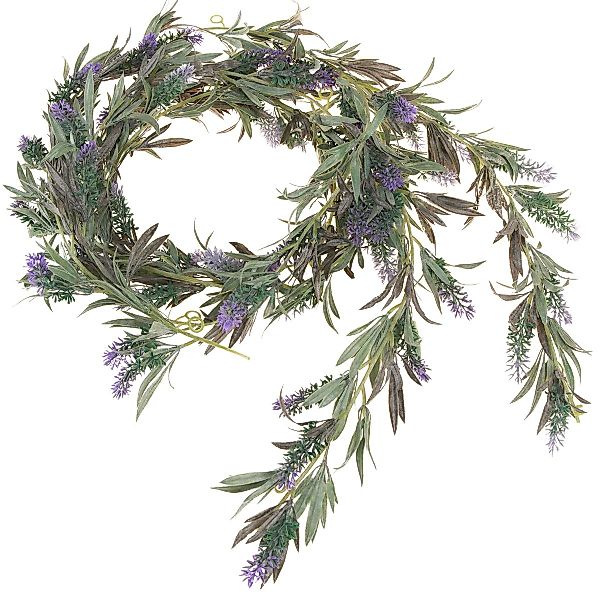 Kunstgirlande Lavendel Blumengirlande Künstlich Lila Grün günstig online kaufen