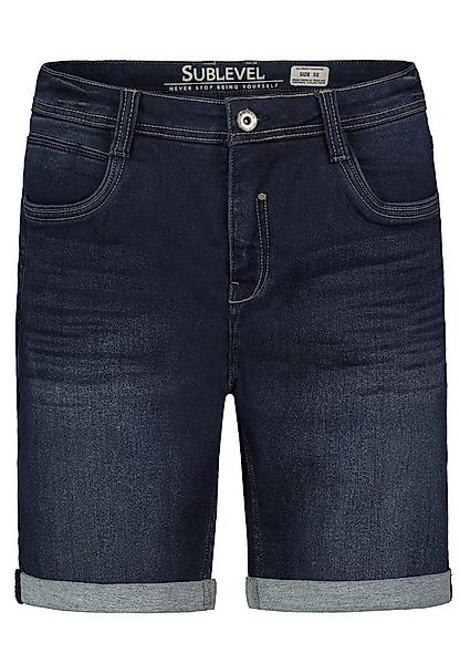 SUBLEVEL Jeansbermudas Herren Jeans Shorts kurze Hose 5 Pocket, Sommerhose, günstig online kaufen