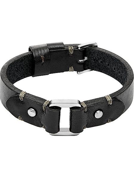 Fossil Armband Fossil Herren-Armband Leder, Edelstahl günstig online kaufen