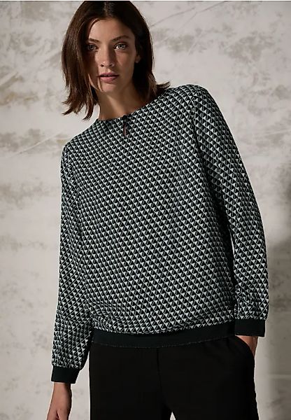 Bluse mit Minimal Print günstig online kaufen