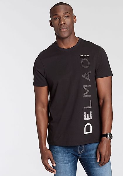 DELMAO T-Shirt Kurzarm, lässiger Print, Rundhalsausschnitt, günstig online kaufen