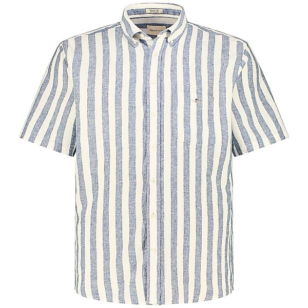 Gant Freizeithemd mit Leinen Farbe blau Größe: 5XL günstig online kaufen